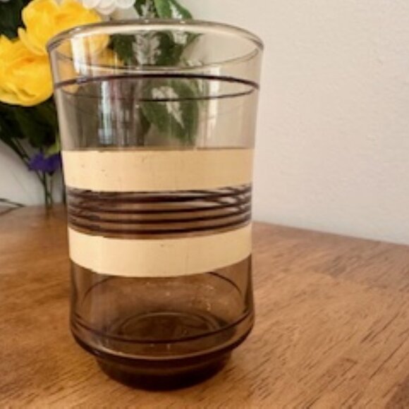 Vintage Libbey Bolero Smoke Brown‎ Juice Glasses – Set of 4 – Mid-Century Modern - Picture 2 of 5